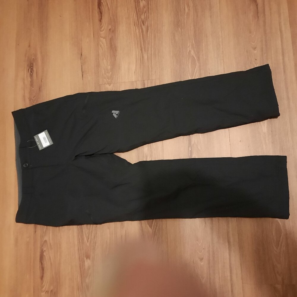 EDDIE BAUER Black  Pants With 2 Mech Pockets Women Size 12x28 New